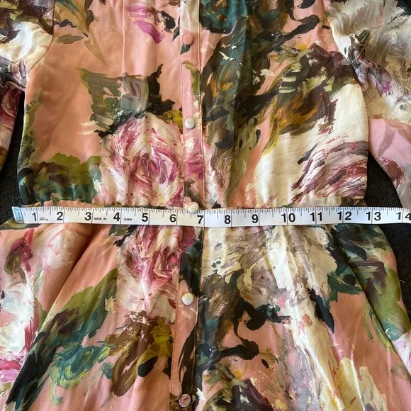 Dolce & Gabbana Floral Pink and Green Dress